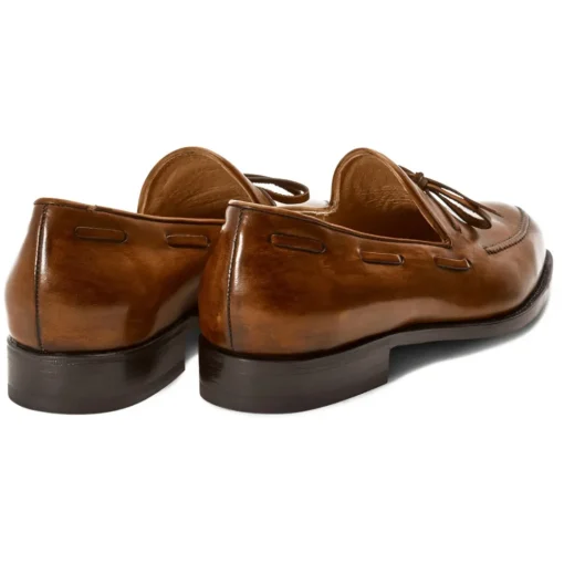 Viola Milano Shoes-- Milanese Handwelted String Loafer - Natural - Handmade in Italy - Luxury Exclusive Collection - Avvenice