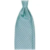 Viola Milano Ties & Bow Ties-- Milanese Maillon Selftipped Silk Tie - Turquoise - Handmade in Italy - Luxury Exclusive Collection - Avvenice