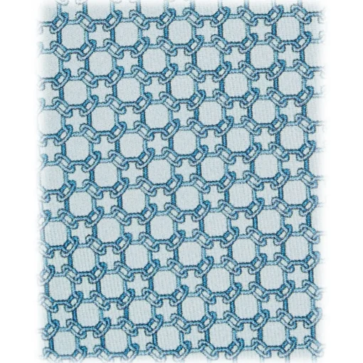 Viola Milano Ties & Bow Ties-- Milanese Maillon Selftipped Silk Tie - Turquoise - Handmade in Italy - Luxury Exclusive Collection - Avvenice