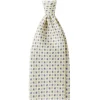 Viola Milano Ties & Bow Ties-- Mix Floral Untipped Italian Silk Tie - Pale Lemon - Handmade in Italy - Luxury Exclusive Collection - Avvenice