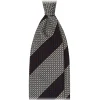 Viola Milano Ties & Bow Ties-- Multi Stripe 3-Fold Grenadine Tie - Natural Mix - Handmade in Italy - Luxury Exclusive Collection - Avvenice