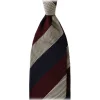 Viola Milano Ties & Bow Ties-- Multi Stripe 3-Fold Grenadine Tie - Navy Mix - Handmade in Italy - Luxury Exclusive Collection - Avvenice