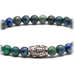 Viola Milano Bracelets-- Natural 4 mm Gemstone Bracelet - Green Heaven - Handmade in Italy - Luxury Exclusive Collection - Avvenice