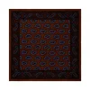 Viola Milano Ties & Bow Ties-- Paisley Pattern Silk Pocket Square - Brown Mix - Handmade in Italy - Luxury Exclusive Collection - Avvenice