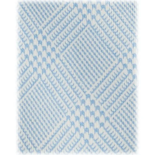 Viola Milano Ties & Bow Ties-- Prince of Wales Selftipped Italian Silk Tie - Light Blue - Handmade in Italy - Luxury Exclusive Collection - Avvenice
