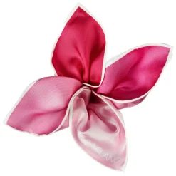 Viola Milano Ties & Bow Ties-- Printed Solid Silk Pocket Square - Rose Shades - Handmade in Italy - Luxury Exclusive Collection - Avvenice