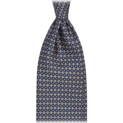 Viola Milano Ties & Bow Ties-- Roman Chain Selftipped Italian Silk Tie - Sand - Handmade in Italy - Luxury Exclusive Collection - Avvenice