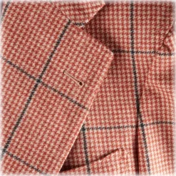 Viola Milano Jackets-- Sartorial Half-Lined 100% Cashmere Blazer – Rose and Navy - Handmade in Italy - Luxury Exclusive Collection - Avvenice
