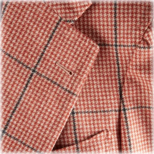 Viola Milano Jackets-- Sartorial Half-Lined 100% Cashmere Blazer – Rose and Navy - Handmade in Italy - Luxury Exclusive Collection - Avvenice
