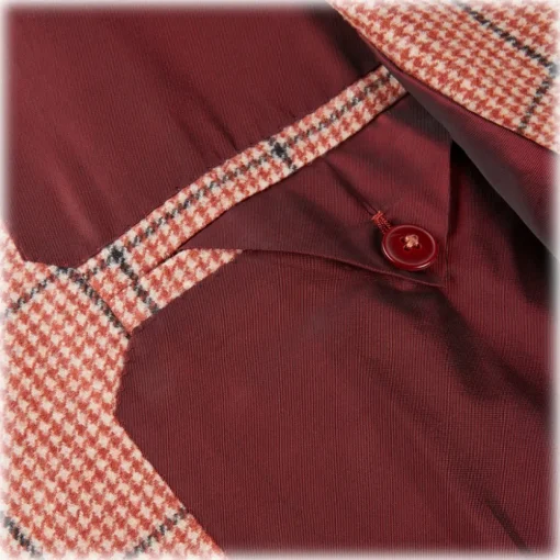 Viola Milano Jackets-- Sartorial Half-Lined 100% Cashmere Blazer – Rose and Navy - Handmade in Italy - Luxury Exclusive Collection - Avvenice