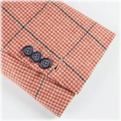 Viola Milano Jackets-- Sartorial Half-Lined 100% Cashmere Blazer – Rose and Navy - Handmade in Italy - Luxury Exclusive Collection - Avvenice