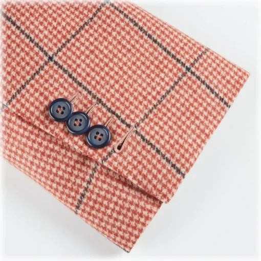 Viola Milano Jackets-- Sartorial Half-Lined 100% Cashmere Blazer – Rose and Navy - Handmade in Italy - Luxury Exclusive Collection - Avvenice