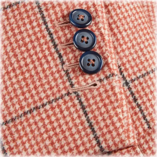 Viola Milano Jackets-- Sartorial Half-Lined 100% Cashmere Blazer – Rose and Navy - Handmade in Italy - Luxury Exclusive Collection - Avvenice