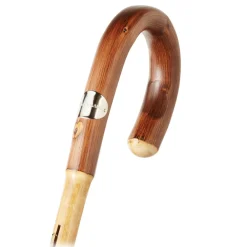 Viola Milano Umbrellas And Sticks-- Shalk Stripe Chestnut Umbrella - Navy and Ivory - Handmade in Italy - Luxury Exclusive Collection - Avvenice