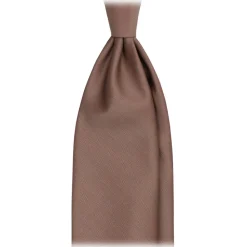 Viola Milano Ties & Bow Ties-- Solaro Woven Selftipped Tie - Sand Tone - Handmade in Italy - Luxury Exclusive Collection - Avvenice