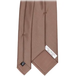 Viola Milano Ties & Bow Ties-- Solaro Woven Selftipped Tie - Sand Tone - Handmade in Italy - Luxury Exclusive Collection - Avvenice