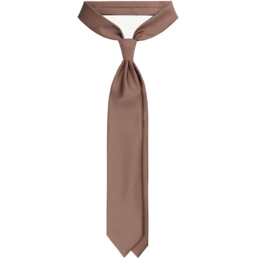 Viola Milano Ties & Bow Ties-- Solaro Woven Selftipped Tie - Sand Tone - Handmade in Italy - Luxury Exclusive Collection - Avvenice