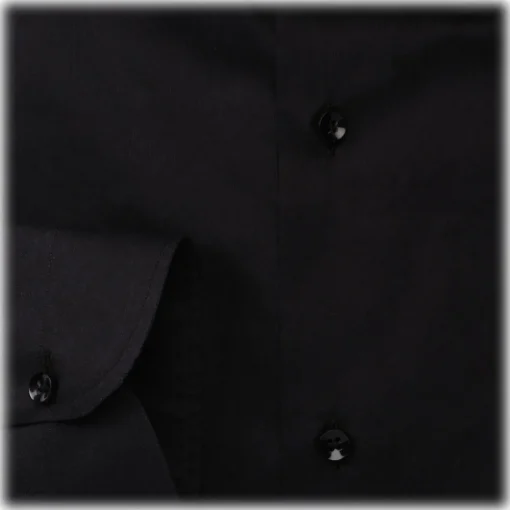 Viola Milano Shirts-- Solid Color Shirt - Midnight - Handmade in Italy - Luxury Exclusive Collection - Avvenice