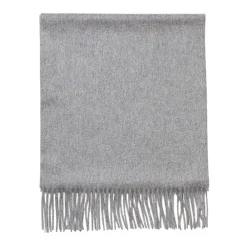 Viola Milano Scarves-- Solid Zibellino Cashmere Scarf - Light Grey - Handmade in Italy - Luxury Exclusive Collection - Avvenice