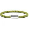 Viola Milano Bracelets-- Stingray Genuine Italian Leather Bracelet - Pistacchio - Handmade in Italy - Luxury Exclusive Collection - Avvenice