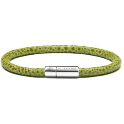 Viola Milano Bracelets-- Stingray Genuine Italian Leather Bracelet - Pistacchio - Handmade in Italy - Luxury Exclusive Collection - Avvenice