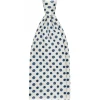 Viola Milano Ties & Bow Ties-- Summer Floral 3-Fold Handprinted Untipped Silk Tie - White - Handmade in Italy - Luxury Exclusive Collection - Avvenice