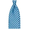 Viola Milano Ties & Bow Ties-- Sun Floral Selftipped Silk Tie - Sea Mix - Handmade in Italy - Luxury Exclusive Collection - Avvenice