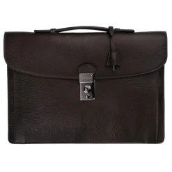 Viola Milano Bags-- The Light Traveller Briefcase - Brown - Handmade in Italy - Luxury Exclusive Collection - Avvenice