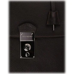 Viola Milano Bags-- The Light Traveller Briefcase - Brown - Handmade in Italy - Luxury Exclusive Collection - Avvenice