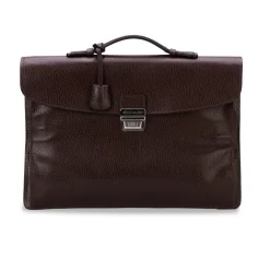 Viola Milano Bags-- Traveller Briefcase - Brown - Handmade in Italy - Luxury Exclusive Collection - Avvenice