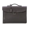 Viola Milano Bags-- Traveller Briefcase - Grey - Handmade in Italy - Luxury Exclusive Collection - Avvenice