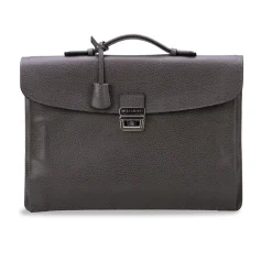 Viola Milano Bags-- Traveller Briefcase - Grey - Handmade in Italy - Luxury Exclusive Collection - Avvenice