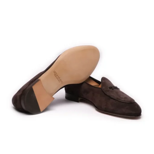 Viola Milano Shoes-- Unlined Belgian Loafer - Grey - Handmade in Italy - Luxury Exclusive Collection - Avvenice