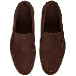 Viola Milano Shoes-- Unlined Capri Suede Loafer - Brown - Handmade in Italy - Luxury Exclusive Collection - Avvenice