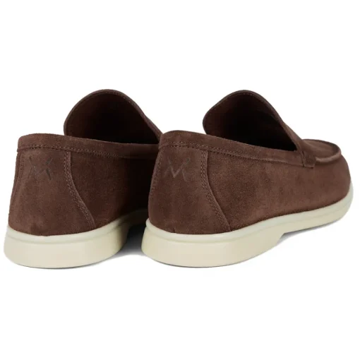 Viola Milano Shoes-- Unlined Capri Suede Loafer - Brown - Handmade in Italy - Luxury Exclusive Collection - Avvenice