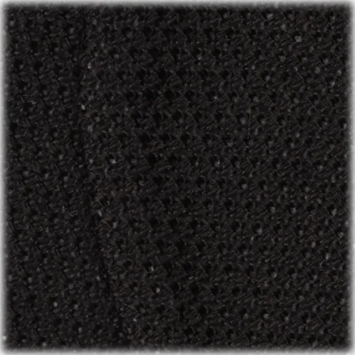 Viola Milano Ties & Bow Ties-- Woven Grenadine Garza Fina Bow Tie - Black - Made in Italy - Luxury Exclusive Collection - Avvenice
