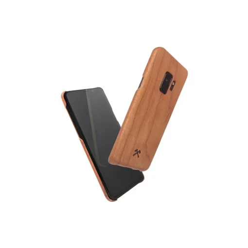 Woodcessories Case-- Cherry / Cevlar Cover - Samsung S9+ - Wooden Cover - Eco Case - Ultra Slim - Cevlar Collection - Avvenice