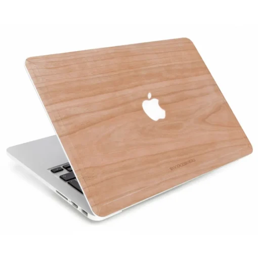 Woodcessories Skin-- Cherry / MacBook Skin Cover - MacBook 15 Pro Touchbar - Eco Skin - Apple Logo - Wooden MacBook Cover - Avvenice