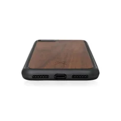 Woodcessories Case-- Eco Bumper - Walnut Cover - Black - iPhone XR - Wooden Cover - Eco Case - Bumper Collection - Avvenice