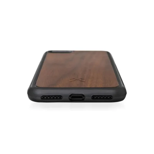 Woodcessories Case-- Eco Bumper - Walnut Cover - Black - iPhone XR - Wooden Cover - Eco Case - Bumper Collection - Avvenice