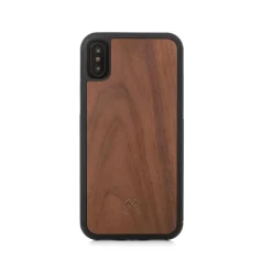 Woodcessories Case-- Eco Bumper - Walnut Cover - Black - iPhone XS Max - Wooden Cover - Eco Case - Bumper Collection - Avvenice