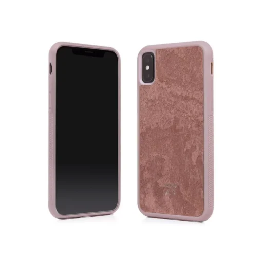 Woodcessories Case-- Eco Bumper - Stone Cover - Canyon Red - iPhone X / XS - Real Stone Cover - Eco Case - Bumper Collection - Avvenice