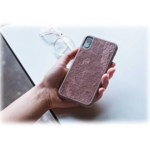 Woodcessories Case-- Eco Bumper - Stone Cover - Camo Gray - iPhone 8 Plus / 7 Plus - Real Stone Cover - Eco Case - Bumper - Avvenice
