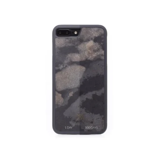 Woodcessories Case-- Eco Bumper - Stone Cover - Camo Gray - iPhone 8 Plus / 7 Plus - Real Stone Cover - Eco Case - Bumper - Avvenice