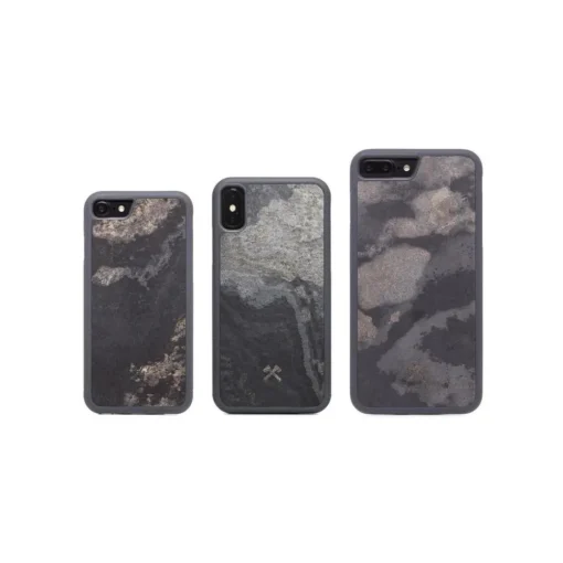 Woodcessories Case-- Eco Bumper - Stone Cover - Camo Gray - iPhone 8 Plus / 7 Plus - Real Stone Cover - Eco Case - Bumper - Avvenice