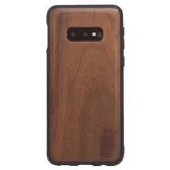 Woodcessories Case-- Eco Bumper - Walnut Cover - Black - Samsung S10e - Wooden Cover - Eco Case - Bumper Collection - Avvenice