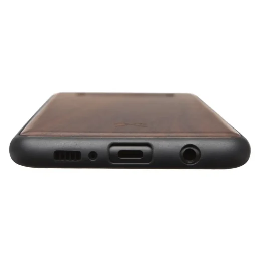 Woodcessories Case-- Eco Bumper - Walnut Cover - Black - Samsung S10e - Wooden Cover - Eco Case - Bumper Collection - Avvenice