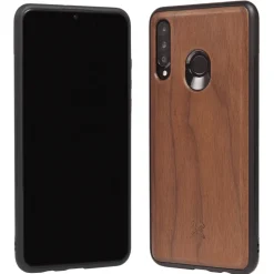 Woodcessories Case-- Eco Bumper - Walnut Cover - Black - Huawei P30 Lite - Wooden Cover - Eco Case - Bumper Collection - Avvenice