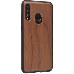 Woodcessories Case-- Eco Bumper - Walnut Cover - Black - Huawei P30 Lite - Wooden Cover - Eco Case - Bumper Collection - Avvenice