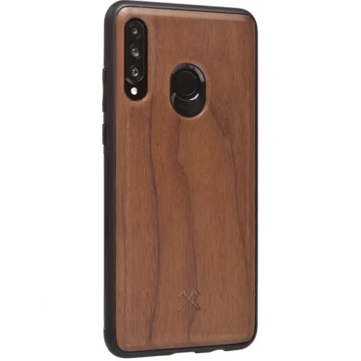 Woodcessories Case-- Eco Bumper - Walnut Cover - Black - Huawei P30 Lite - Wooden Cover - Eco Case - Bumper Collection - Avvenice